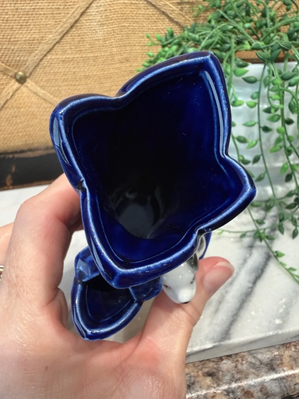 Vintage blue vase